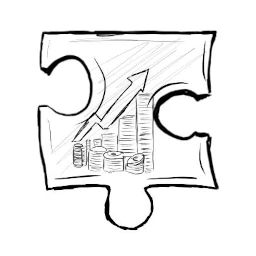 Pièce de puzzle de rentabilité financière