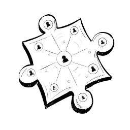 Pièce de puzzle réseau de communication